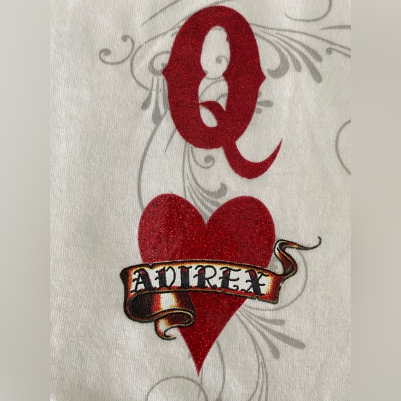 AVIREX “Heart Queen” large printed graphic tshirt - Picture 3 of 6